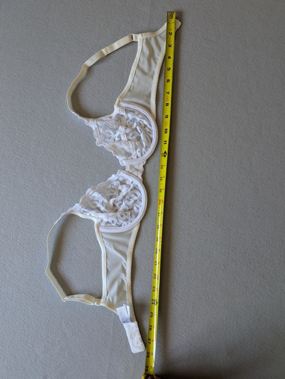 Vintage Wacoal Lace Arabesque Style 85199 Unlined Underwire Bra Ivory White 36B image 9